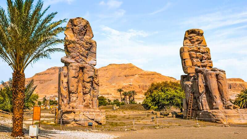 luxor egypt Colossi of Memnon